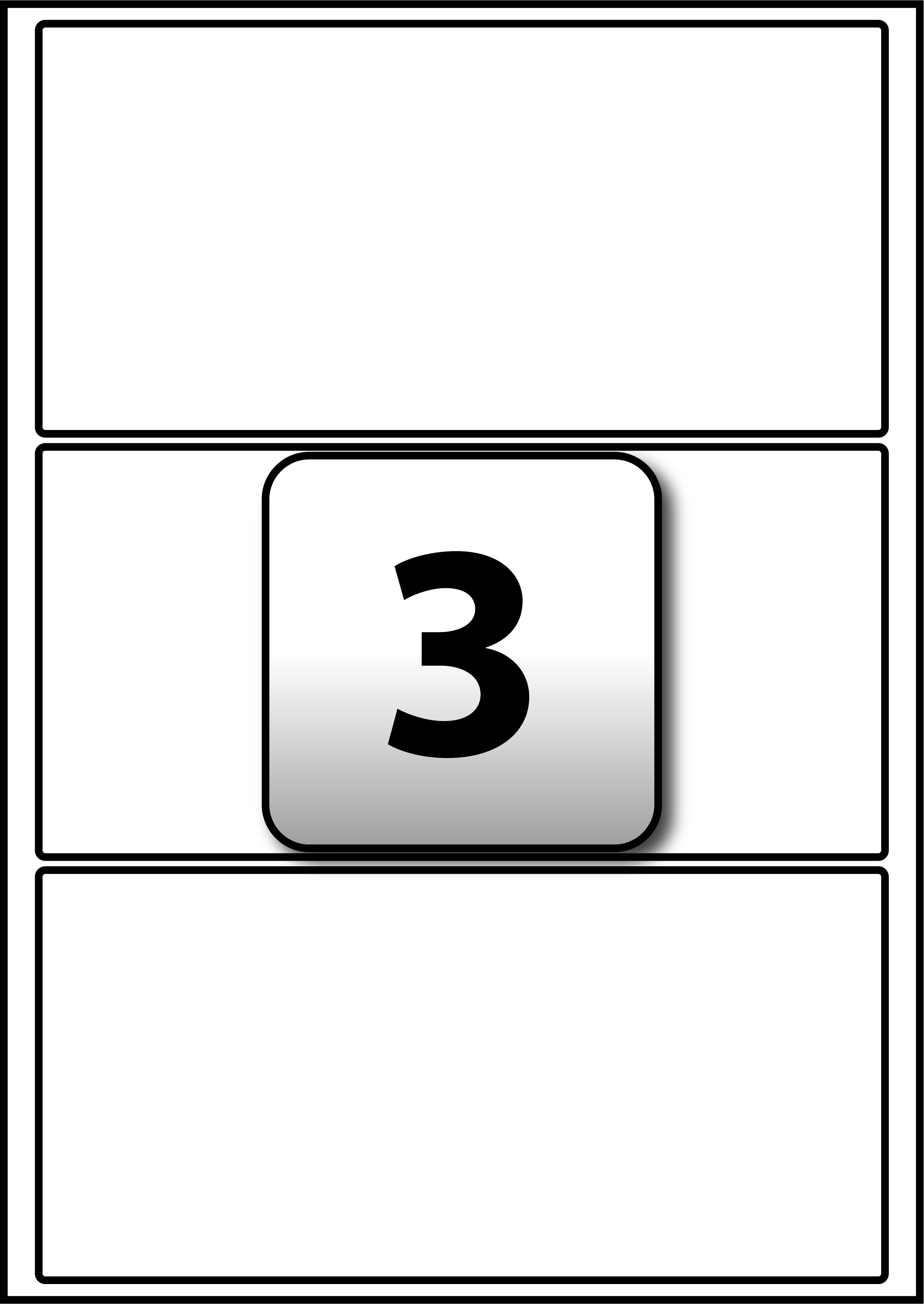 3 Rectangle Labels per A4 sheet 194 mm x 94 mm Flexi Labels